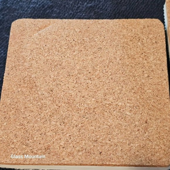 SOLD - Innovation Royal Serenity Vintage Swan and Floral Coasters & Mirror - Picture 6 of 16